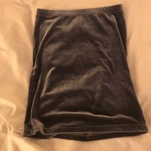 LF Emma & Sam Velvet Mini Skirt